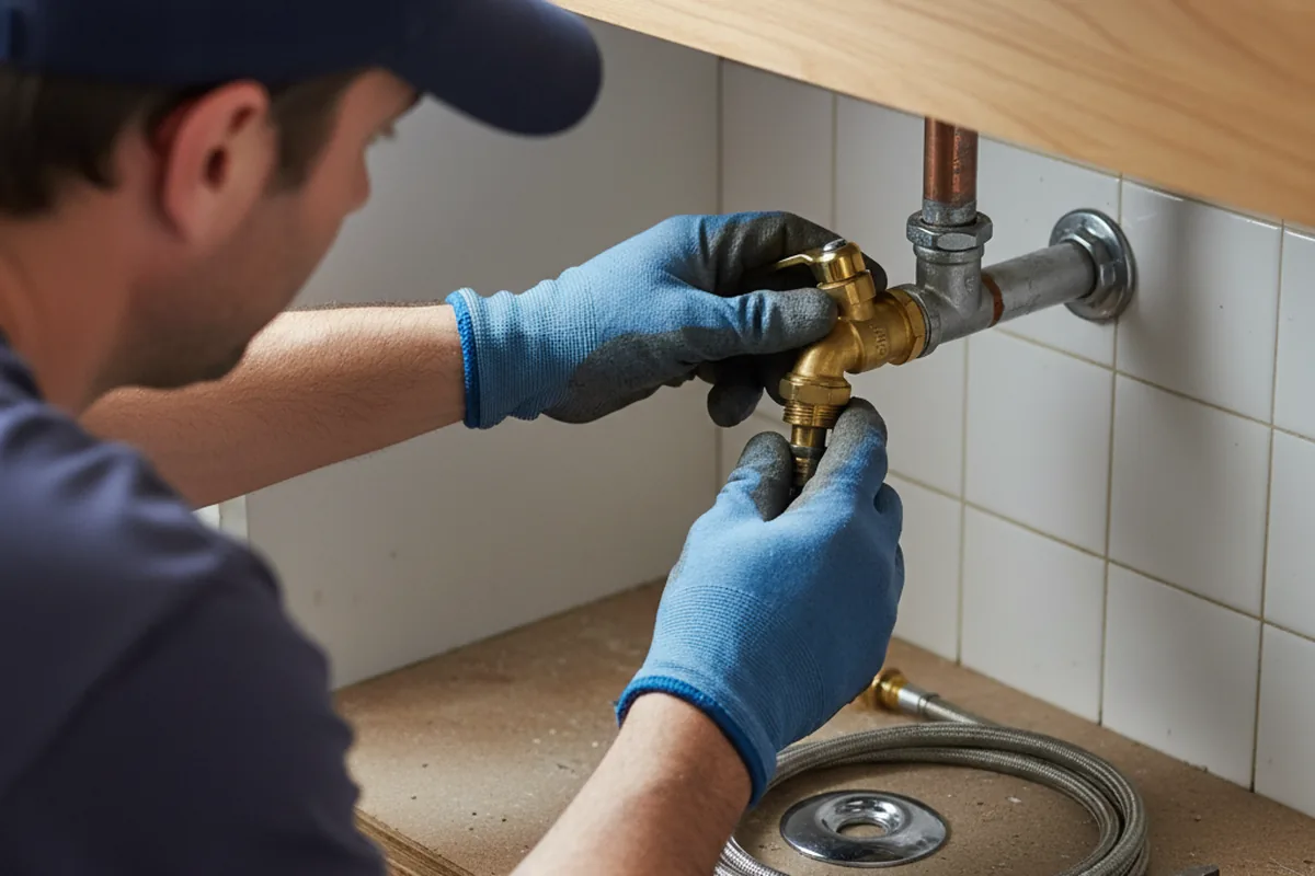 Shutoff valve and fitting work during Repiping in Grand Island
